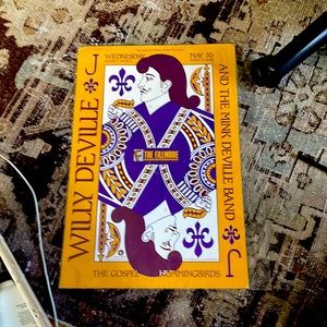 Vintage poster from Fillmore of Willy Seville and the mink Seville band